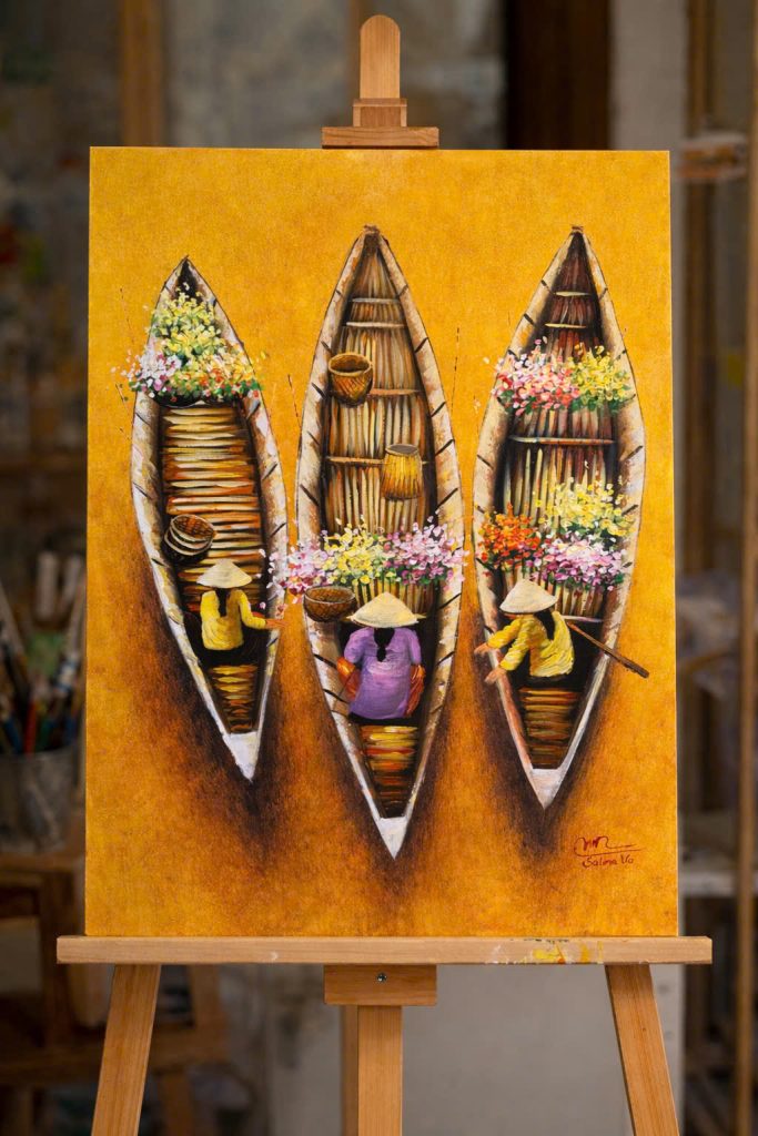 Three Boats of Blossoms